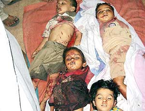 Babies killed by Pakistani Terrorists